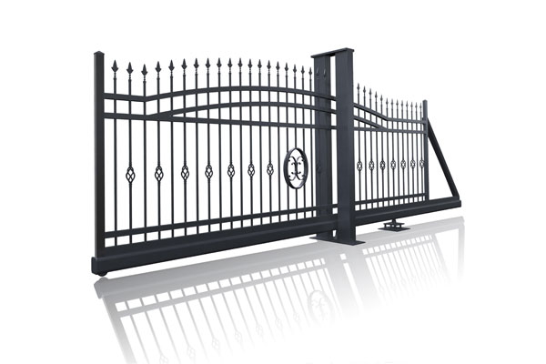 庭院無軌門系列-I-G型歐式無軌懸浮門