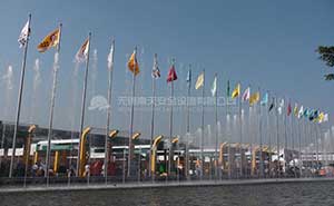 廣州國(guó)際會(huì)展中心旗桿案例 - 中出網(wǎng)-智能出入口與停車充電門戶