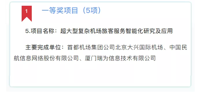 瑞為榮膺2019年度中國航空運(yùn)輸協(xié)會民航科學(xué)技術(shù)獎一等獎!!!