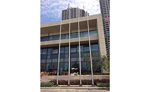 大連漢斯地產(chǎn)開發(fā)區(qū)公園旗桿案例 - 中出網(wǎng)-智能出入口與停車充電門戶