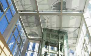 北京樂成中心頂部圖案電動遮陽簾工程