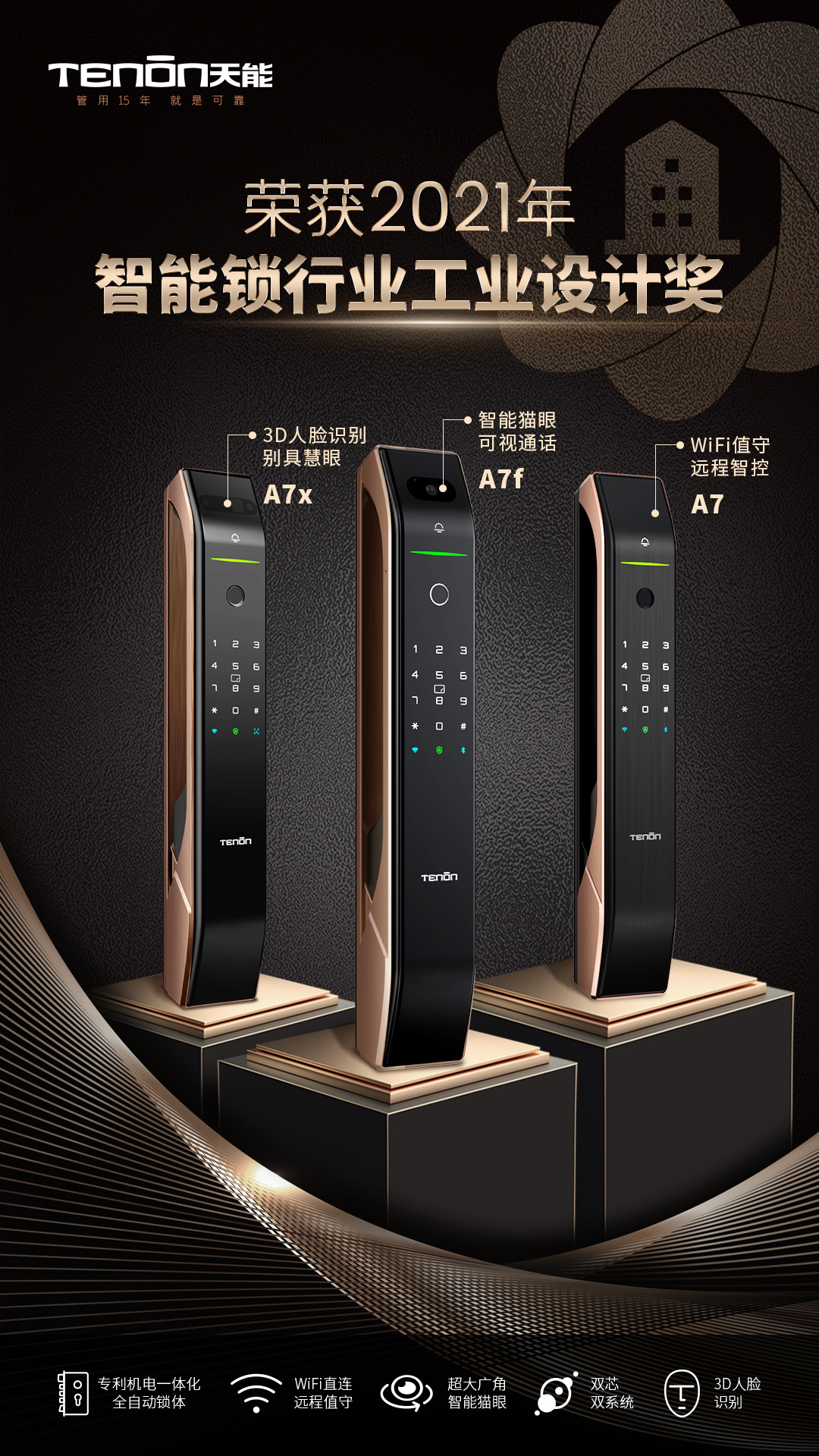 天能智能鎖A7、A7x、A7f