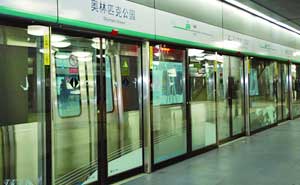 北京地鐵8號(hào)線屏蔽門案例