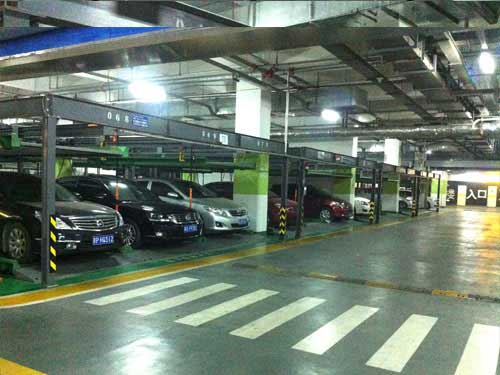 陜西銀池道拉斯財富中心立體車庫案例 - 中出網(wǎng)-智能出入口與停車充電門戶