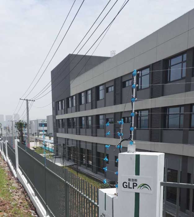 普洛斯重慶東港物流園脈沖電子圍欄案例 - 中出網-智能出入口與停車充電門戶