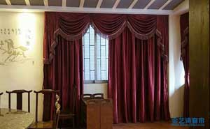 順德容桂老重慶主題餐廳電動(dòng)窗簾案例