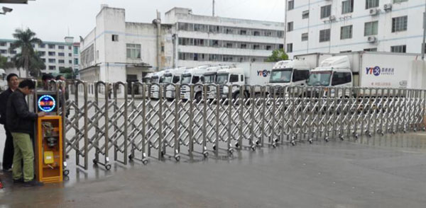 喜迎南寧出安智能電動伸縮門進駐南寧圓通速遞廣西總部基地