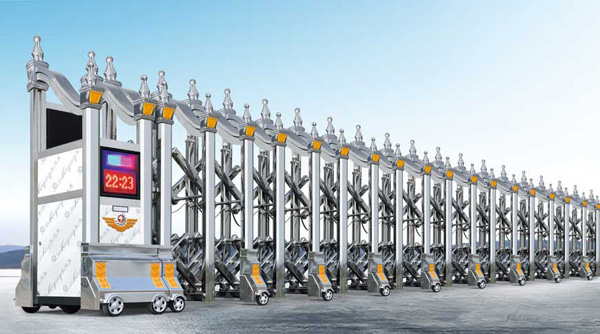 三門(mén)峽出安智能伸縮門(mén)在春天城的工程驗(yàn)收